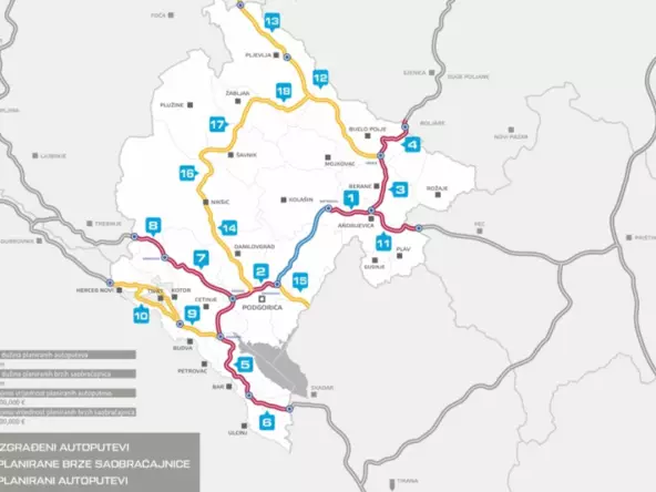 Автодорога Бар – Боляре: подписан контракт на проектирование участка Андриевица – Беране – Боляре